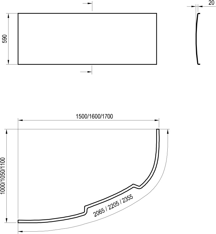 Panou Asymmetric 150 L/R