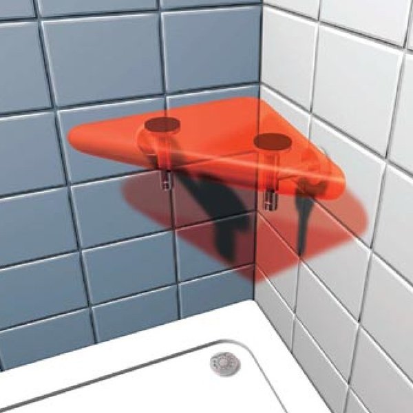 Shower seat OVO R-ORANGE