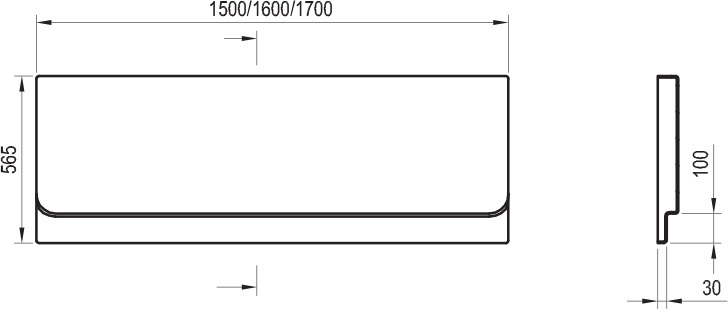 Panoul A frontal Chrome U 160