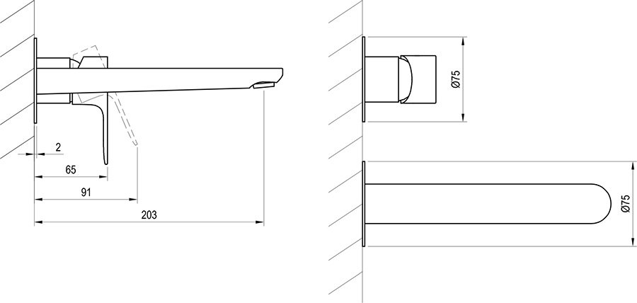 Baterie încastrabilă Eleganta EL 019.00, ptr R-box