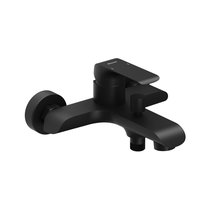 Baterie Flat black, de perete pentru căzi