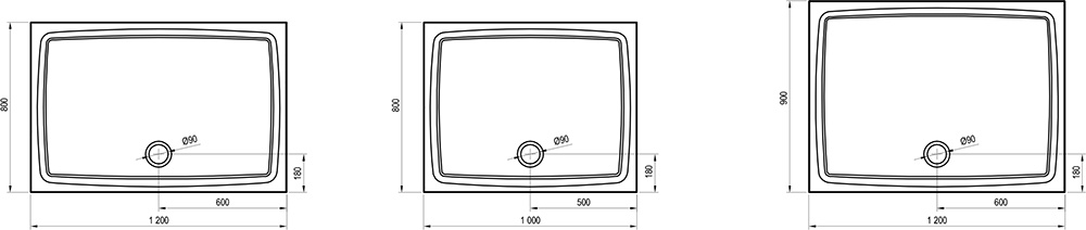 Cădiţa de duş Gigant Pro Flat