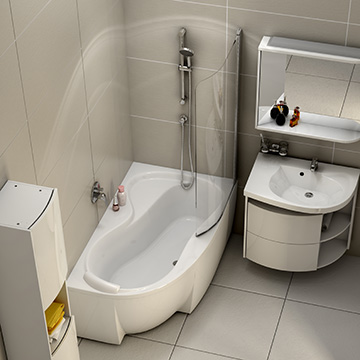 Soluţii pentru camere de baie mici