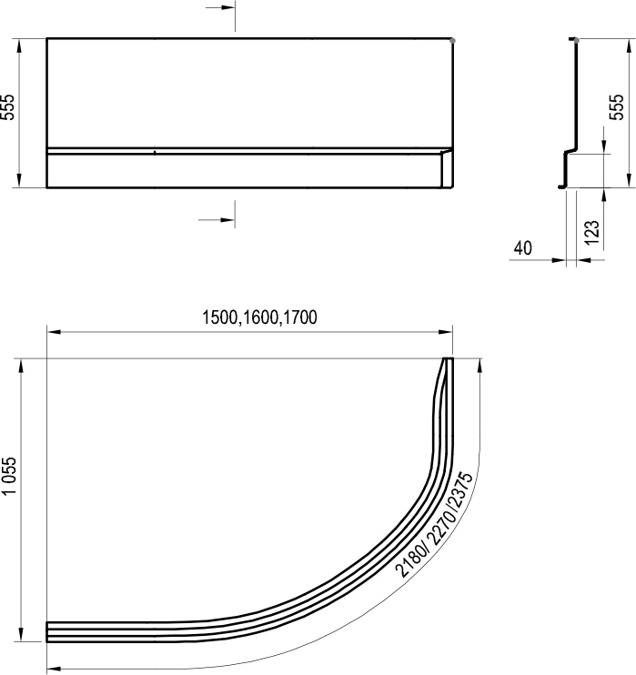 Panou A Rosa II 150 L/R