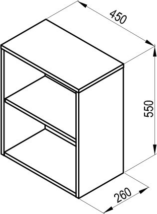 Mobilier tip coloană SB Natural deschis