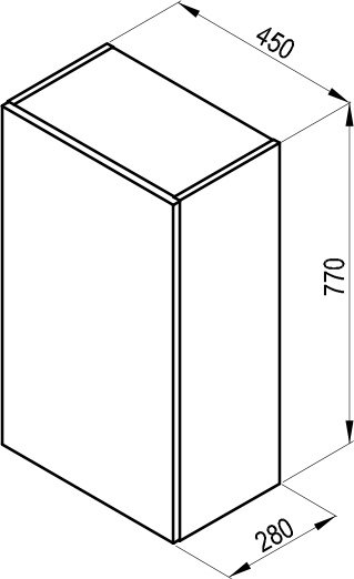 Mobilier tip Coloană SB Natural cu uși