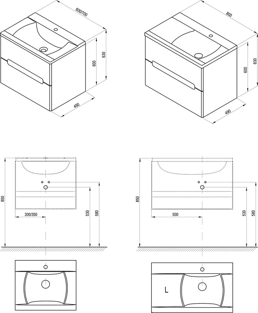 Mobilier pentru chiuvete SD Classic II