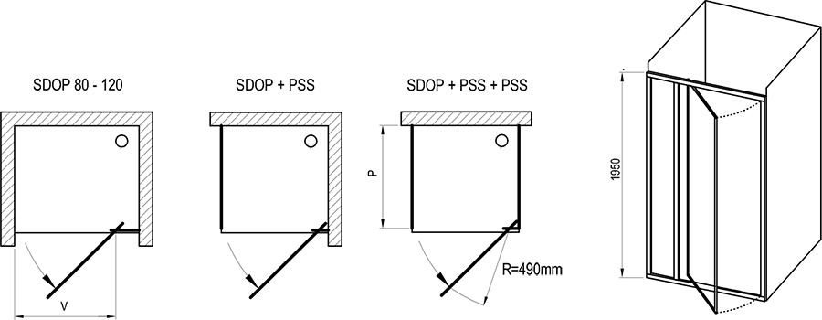 SDOP-130 alb+polistiren Pearl