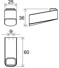 Cârlig prosop 10°