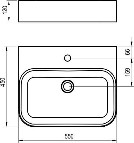 Chiuvete ceramice Ceramic Slim Wall R