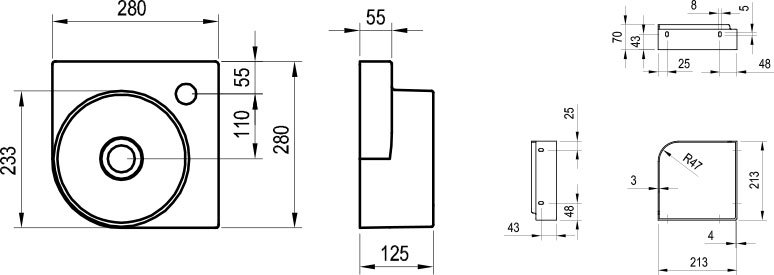 Mini Chiuveta Yard 280 C