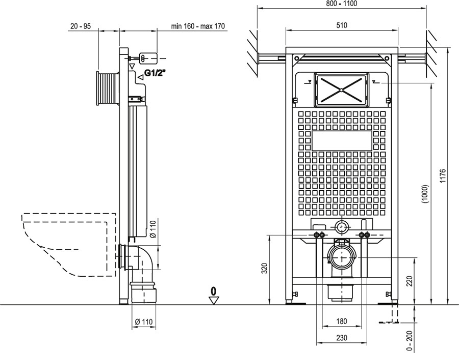 Cadru instalare modul G