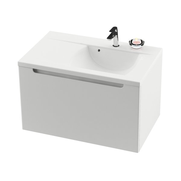 Mobilier pentru chiuvete SD 800-L Classic alb/alb