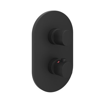 Baterie încastrabilă cu termostat cadă/dus Chrome II